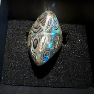 Abalone 7 Sterling Silver Ring
